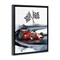 Stupell Industries Vintage Race Day Flags Floating Frame, design by Christine Simpson Art